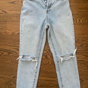 PacSun Light Blue High Rise Distressed Jeans